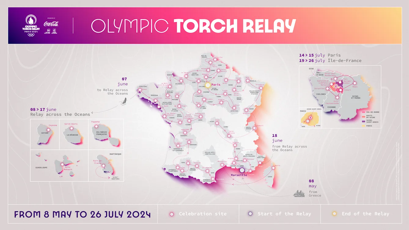 1: Urgent Paris 2024 Olympic Torch Relay: Route unveiled
